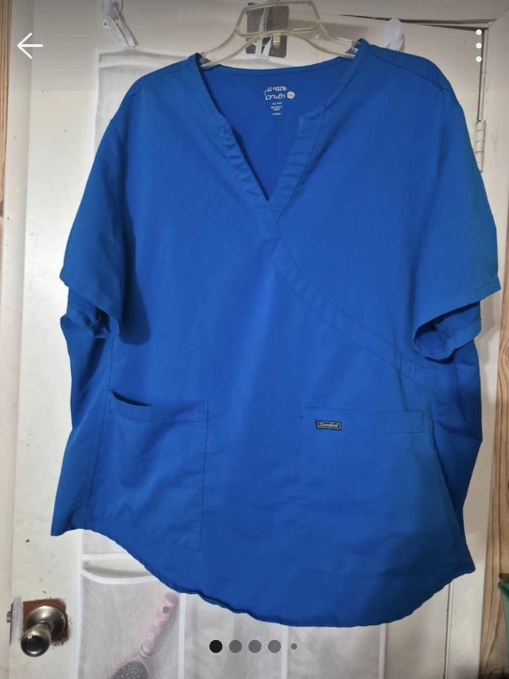 Sanibel Women’s V-Neck Scrub Tunic in Royal Blue 3X